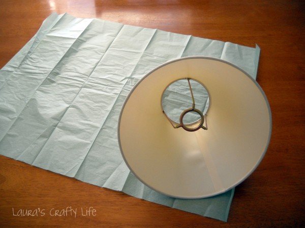 lamp shade and tissue paper