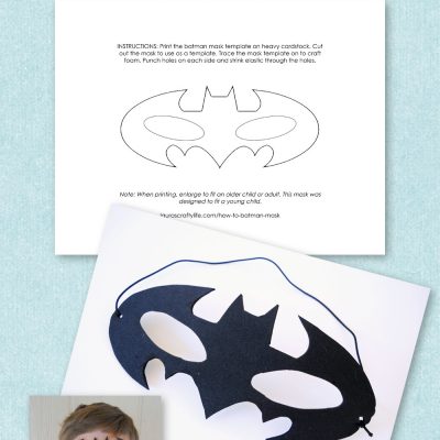 free printable batman mask template