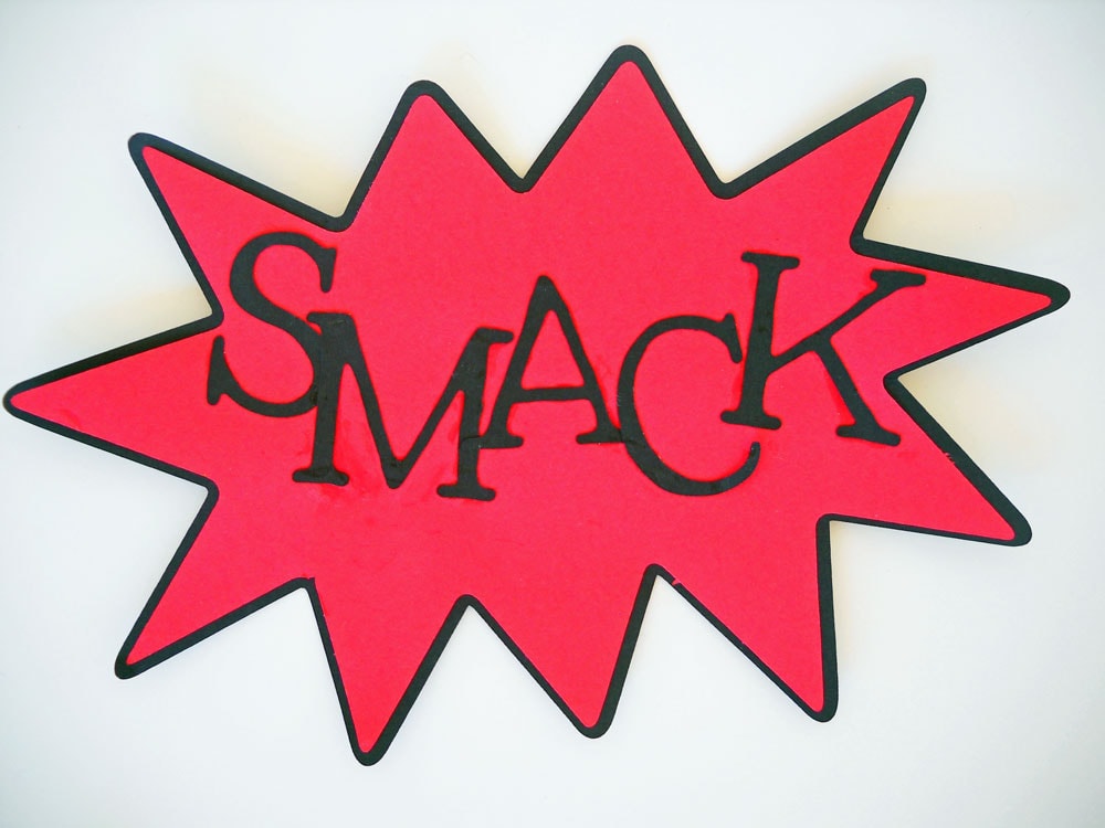 smack action word sign