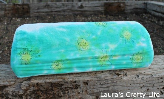tie dye cricut cover with stitching