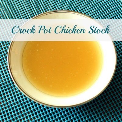 Homemade Crock Pot Chicken Stock
