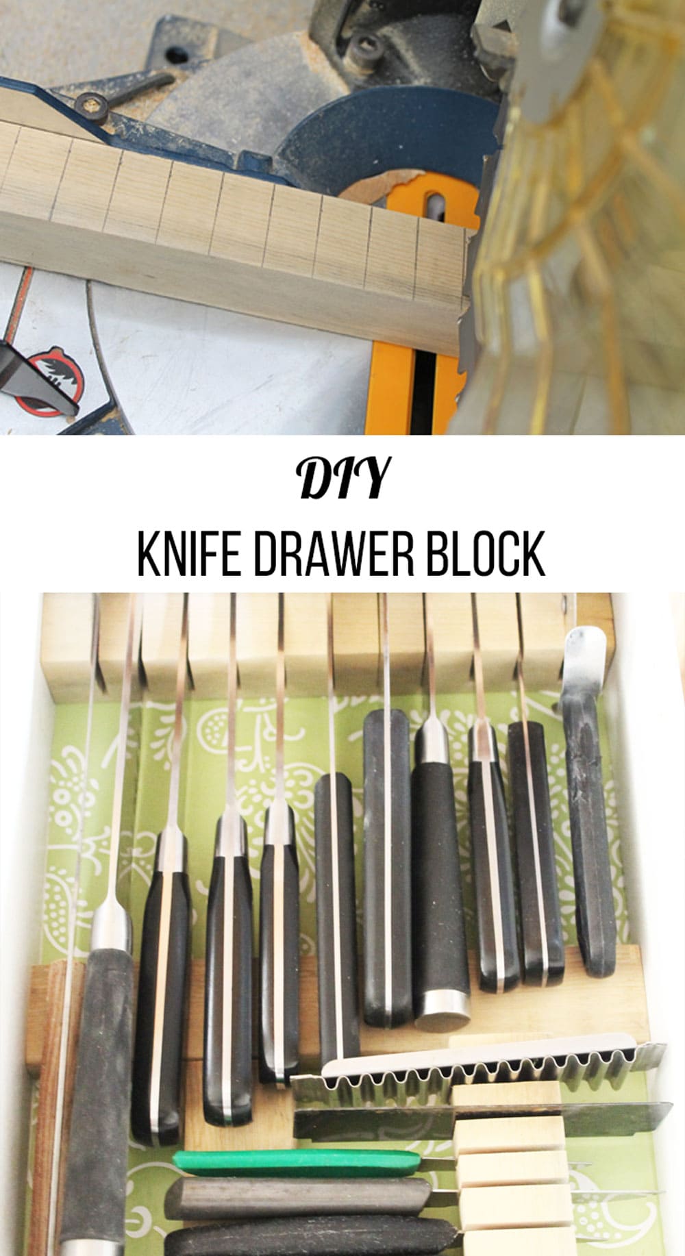 knife drawer block diy