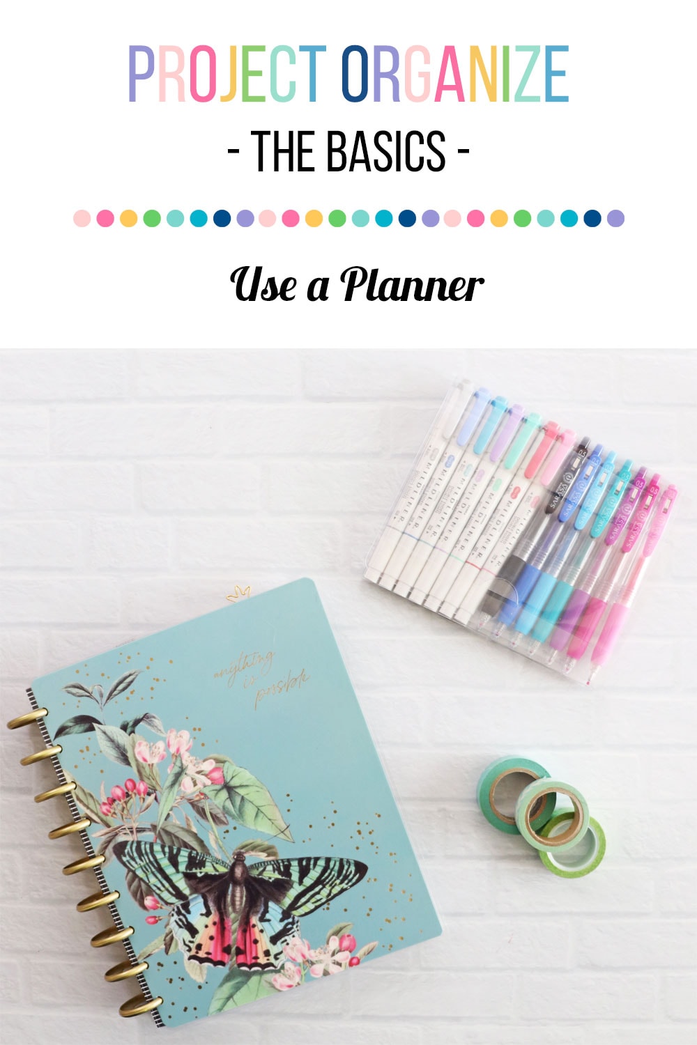 project organize use a planner