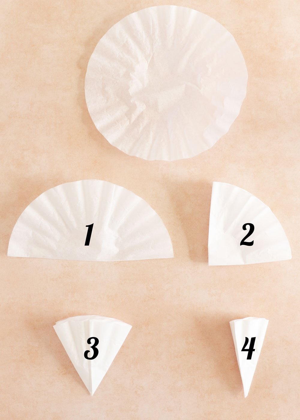 steps for folding paper snowflakes