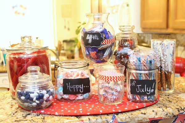 4th of July candy bar