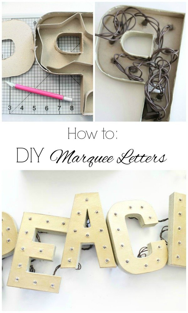 How to Make Your Own DIY Marquee Letters