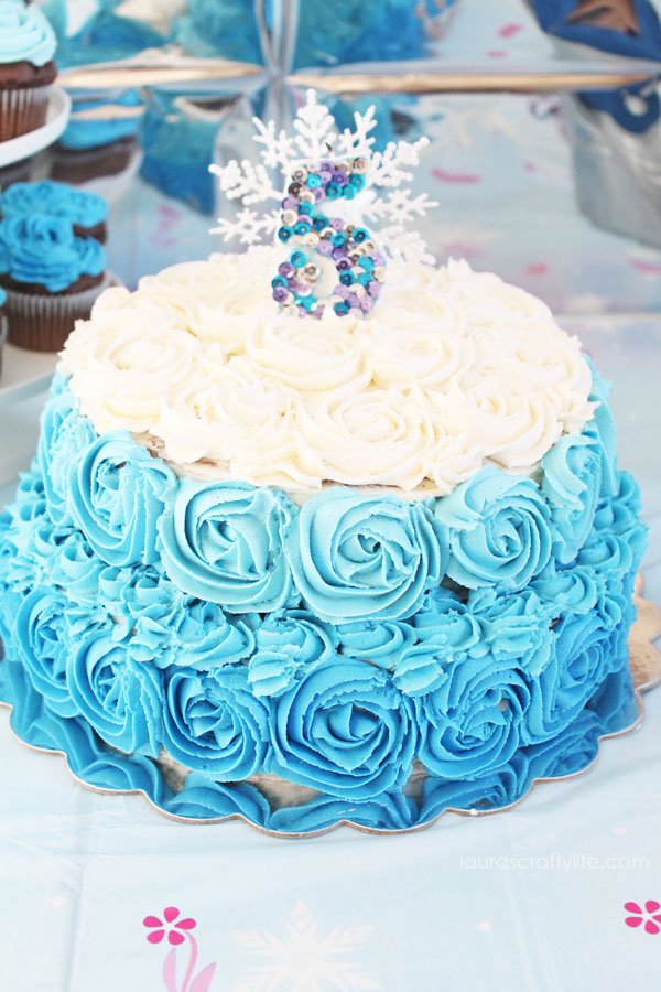 Disney Frozen birthday party cake