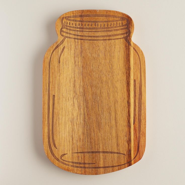 Wood Mason Jar Cutting Board