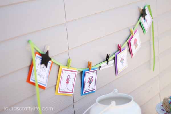 Fairy Banner from Fairy Party Printable Collection - Shop Laura Kelly