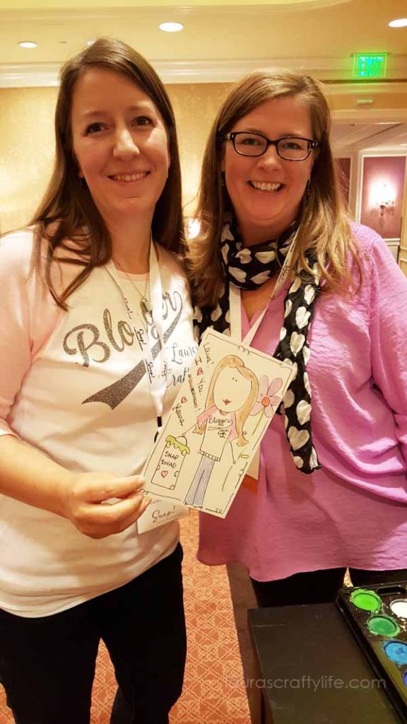 Laura Kelly and Me with my peep drawing
