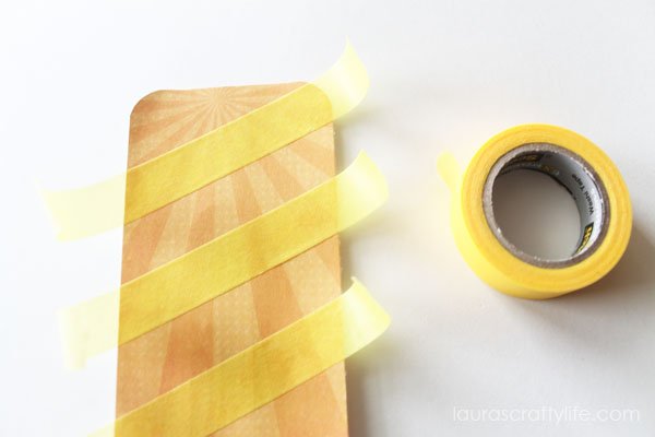 Add Scotch® Brand washi tape to popsicle shape