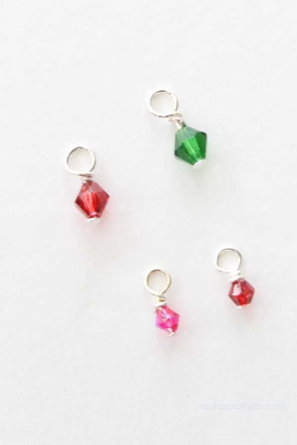 Wrapped birthstone beads