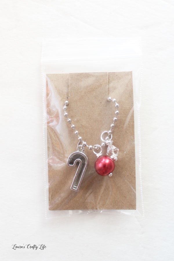 packaged cookie cutter charm necklace