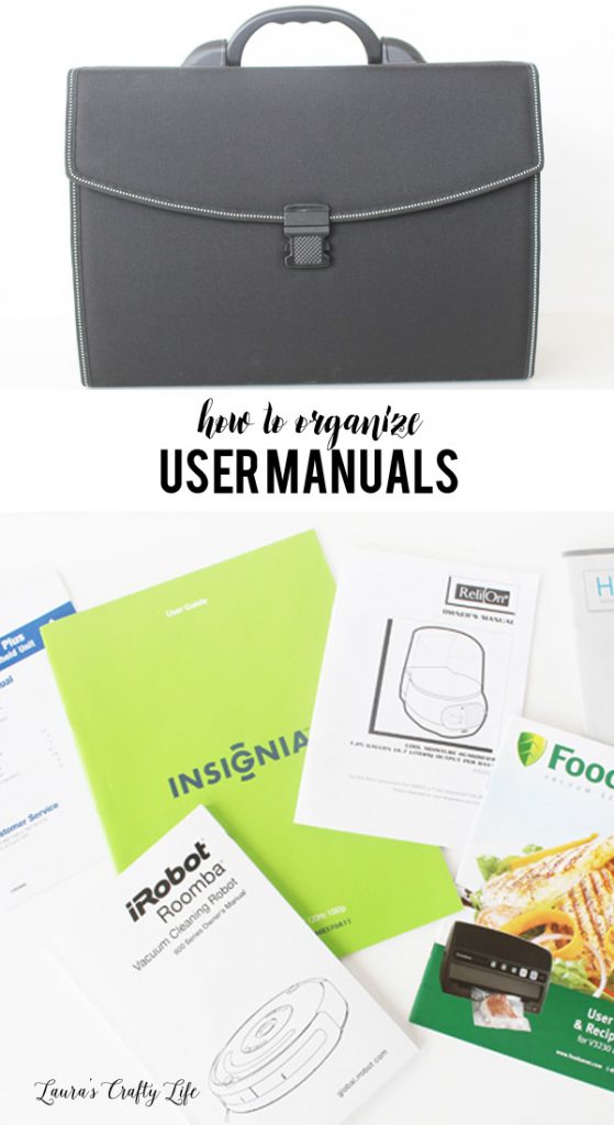 How to organize user manuals - ideas on how to store all your home and user manuals 