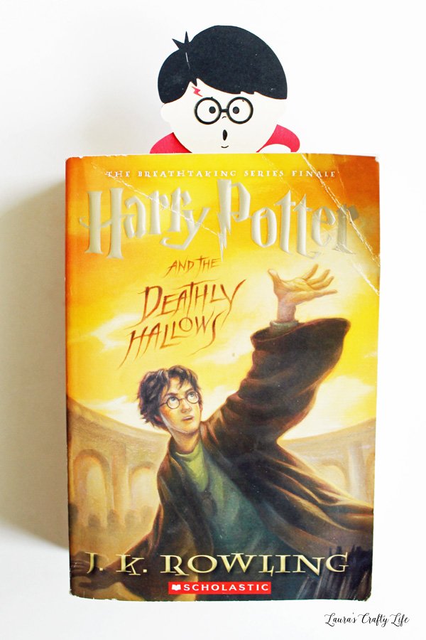 Harry Potter Magnetic Bookmark in book