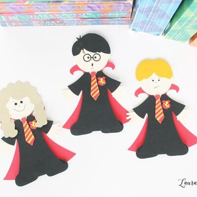Harry Potter magnetic bookmarks - Harry Ron and Hermione