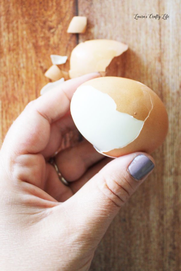 Easily peel farm fresh eggs