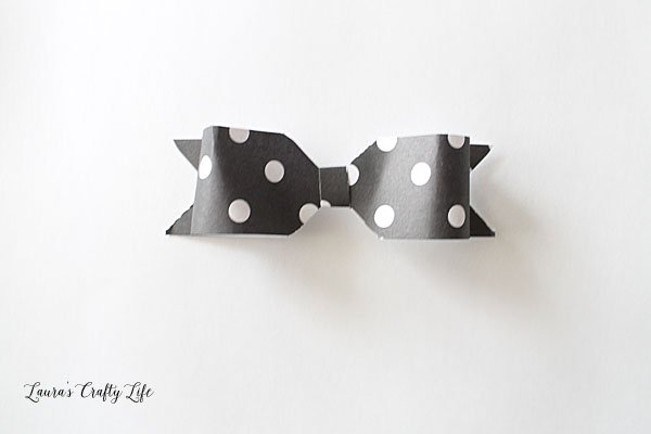 Paper bow made with 1-2-3 punch board