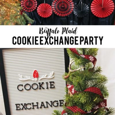 Buffalo Plaid Cookie Exchange with Oriental Trading Co. - get all the details on how to throw the perfect cookie exchange party!