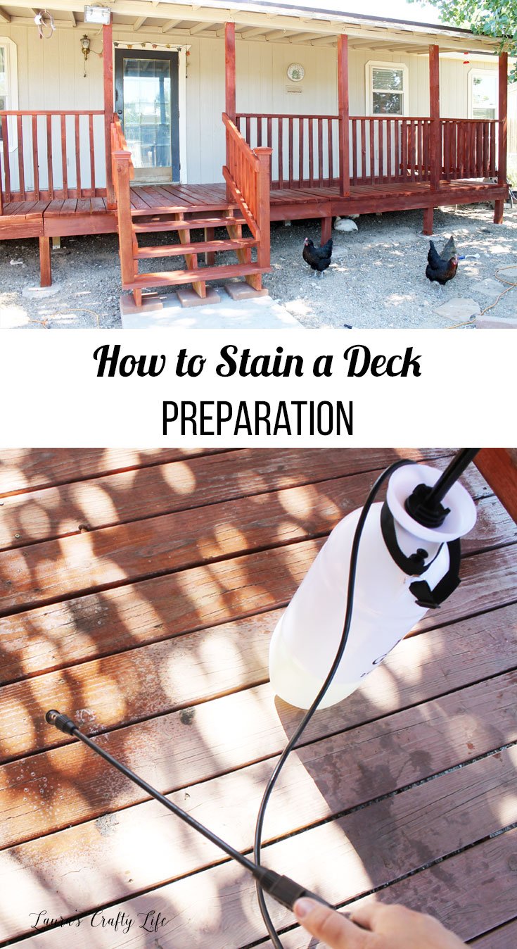 How to stain a deck - steps to prepare the deck for stain or waterproofing sealer