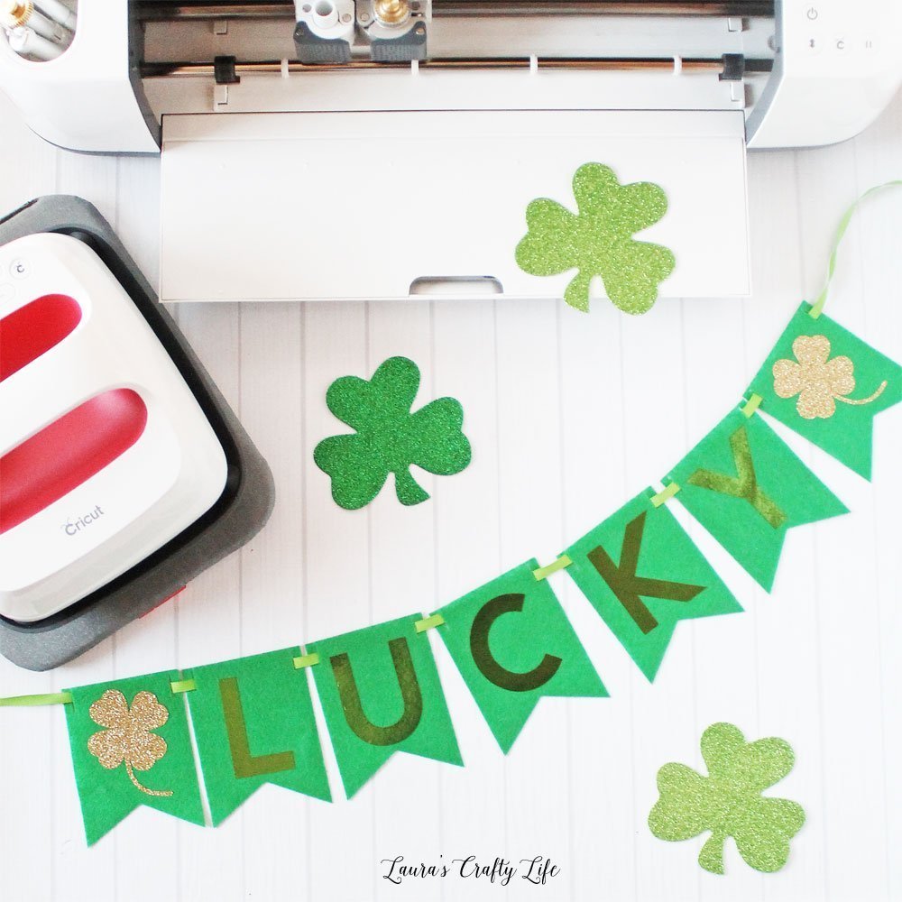 Create St. Patrick's Day banner with Cricut Maker and rotary blade