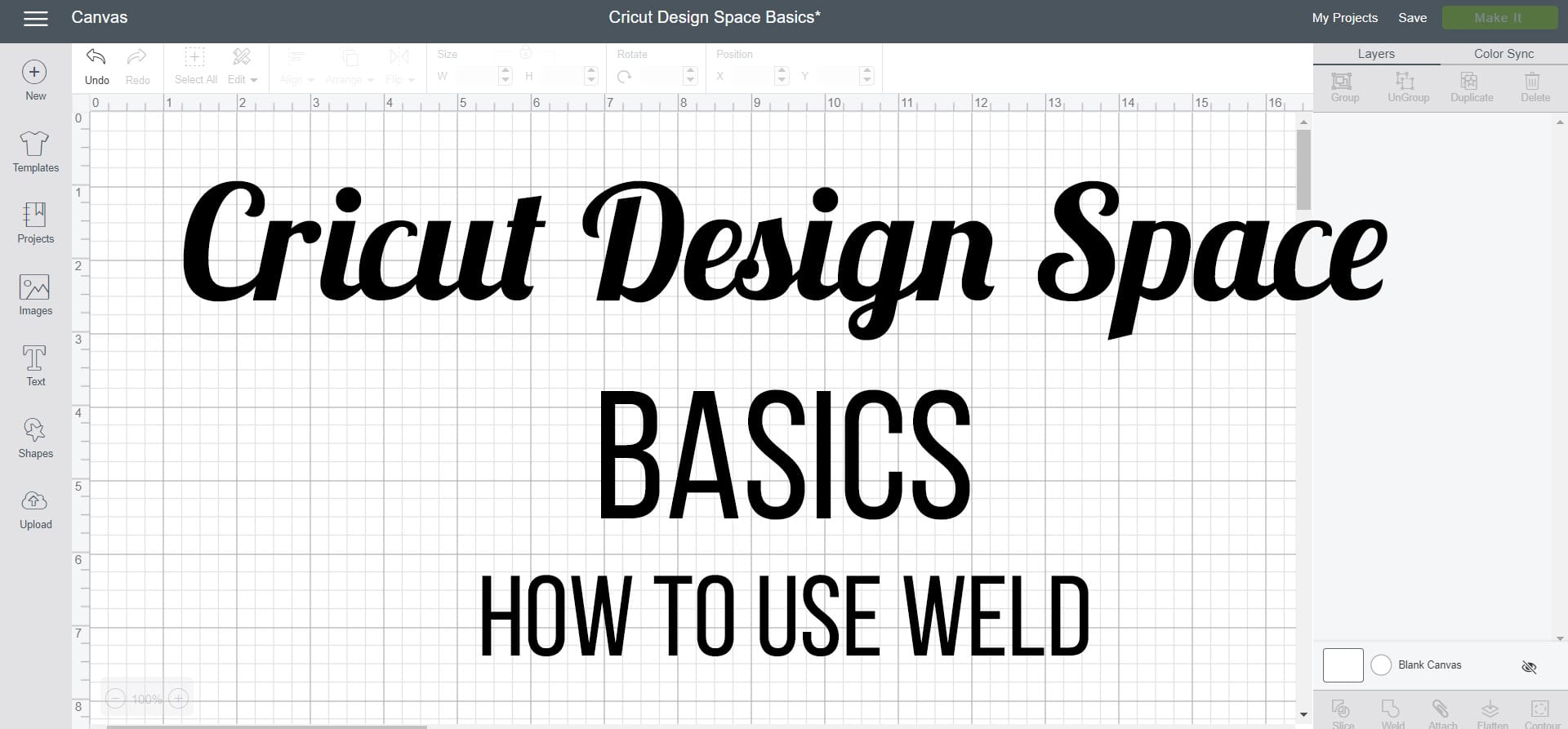 Cricut Design Space - How to Use Weld