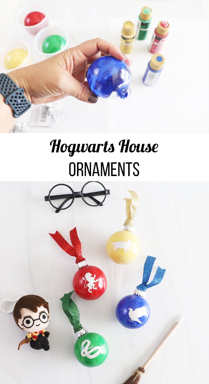how to make hogwarts house ornaments