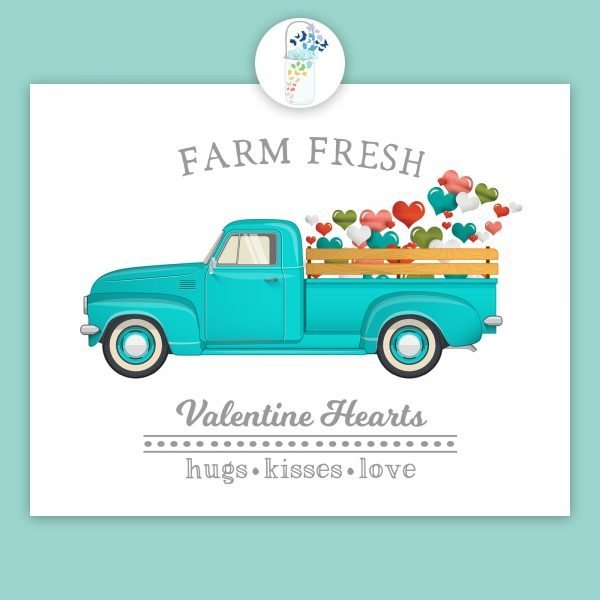 farm fresh hearts digital printable