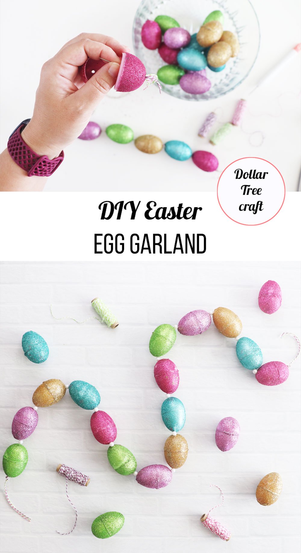 diy easter egg garland