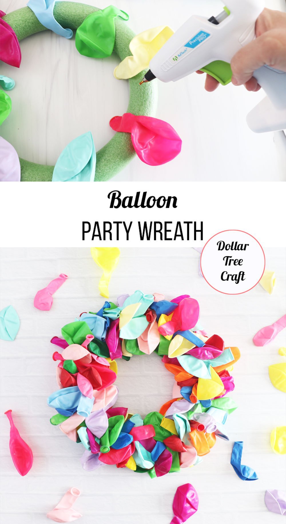 how to make a balloon wreath