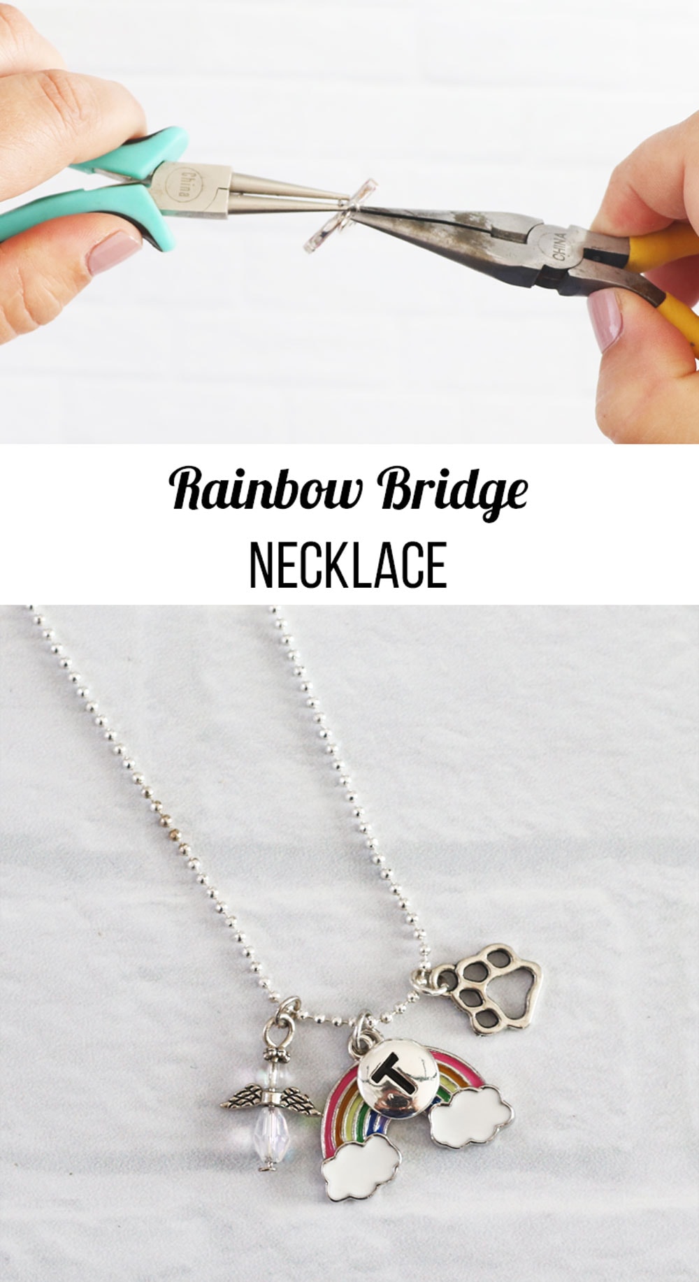 how to make a rainbow bridge necklace