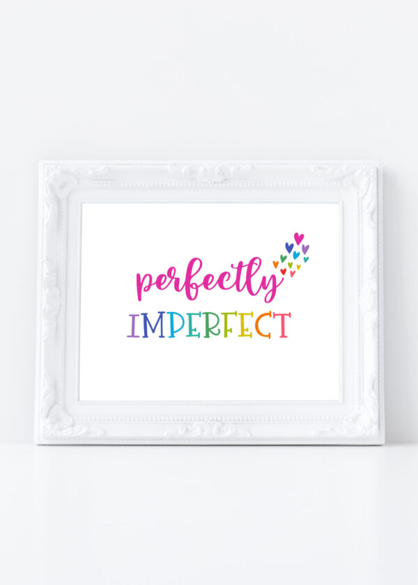 perfectly imperfect white frame mockup