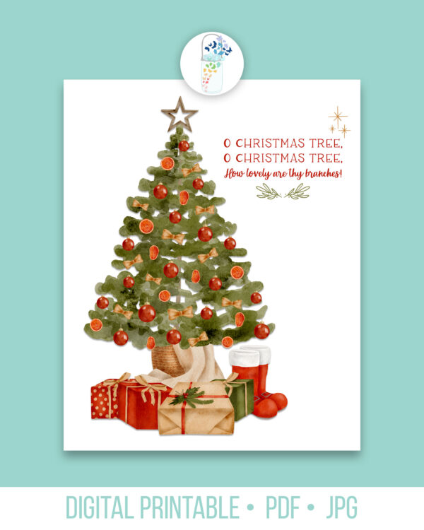 O Christmas Tree digital printable