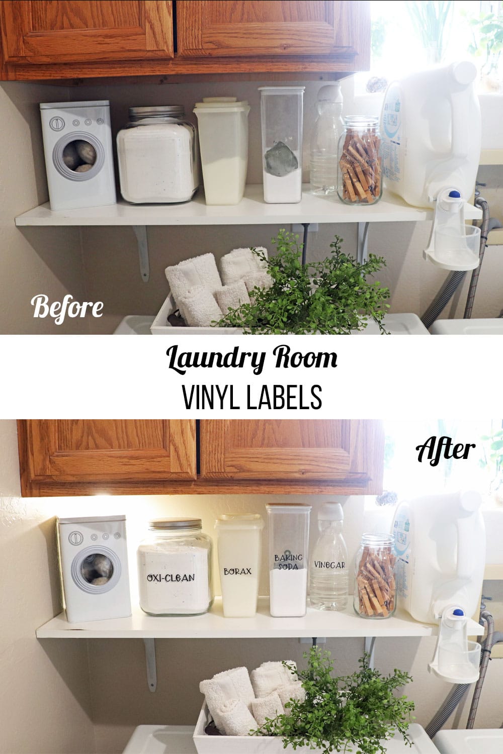 laundry room labels before and after