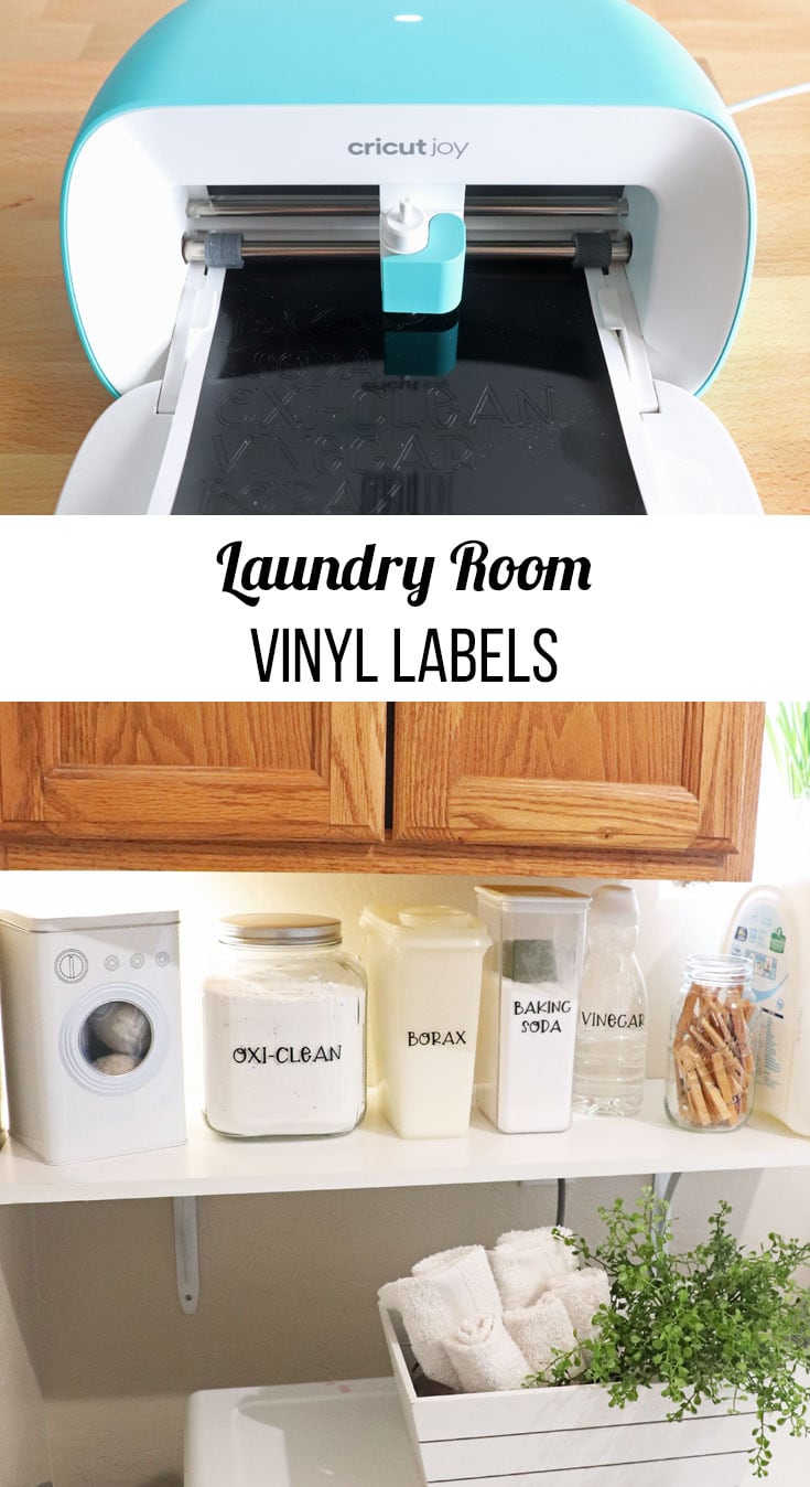 laundry room vinyl labels