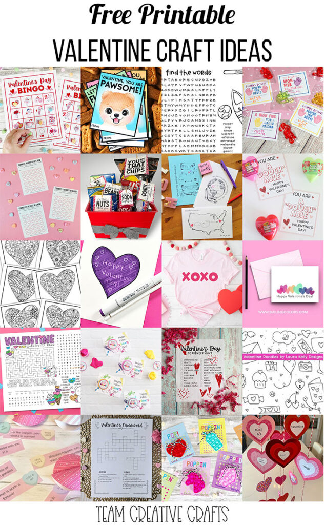 free printable valentine craft ideas