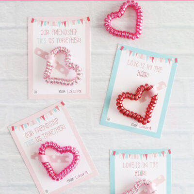 free printable valentines day cards for hair ties