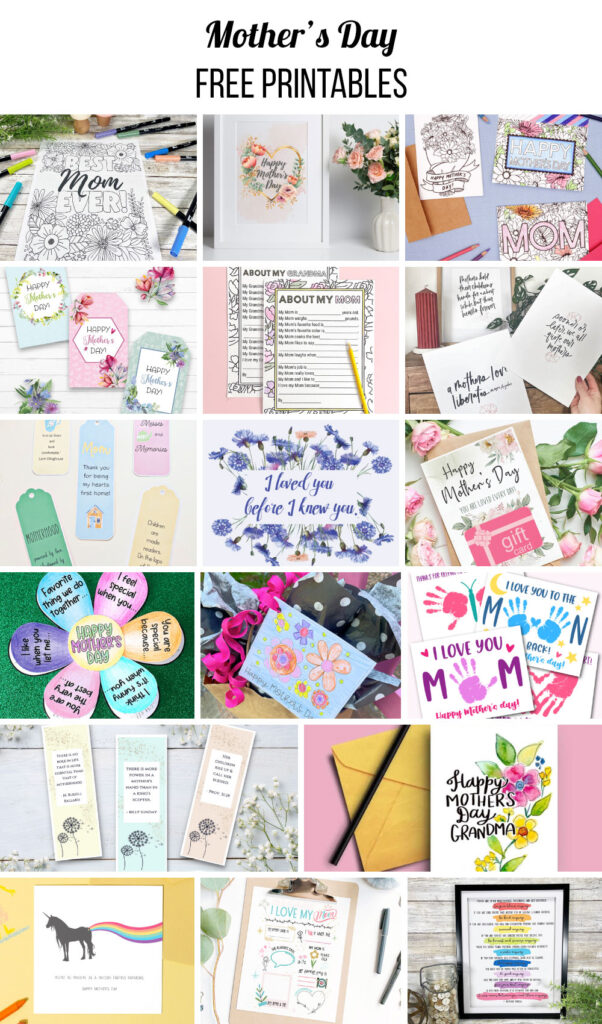mothers day free printables