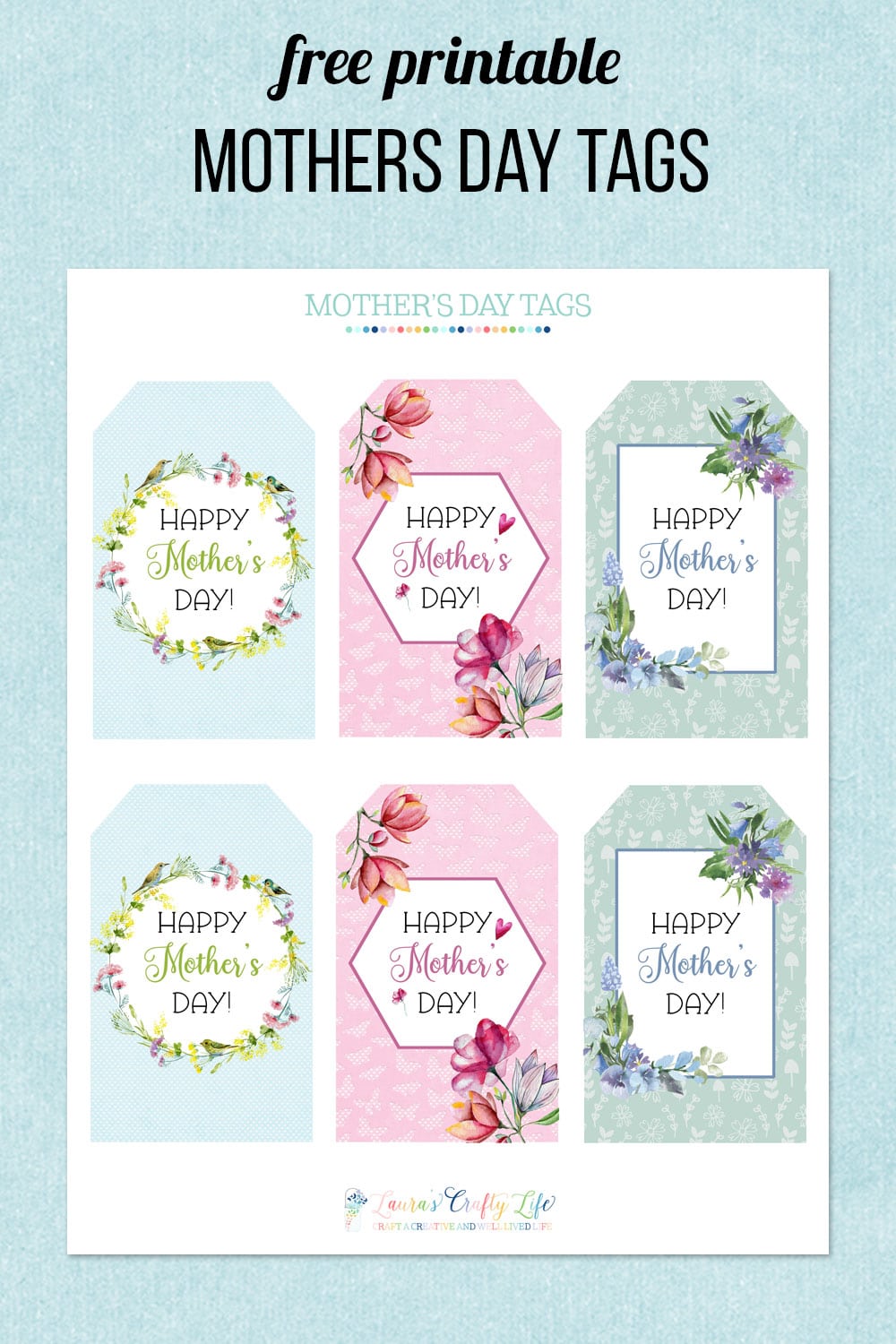 free printable mother day tags