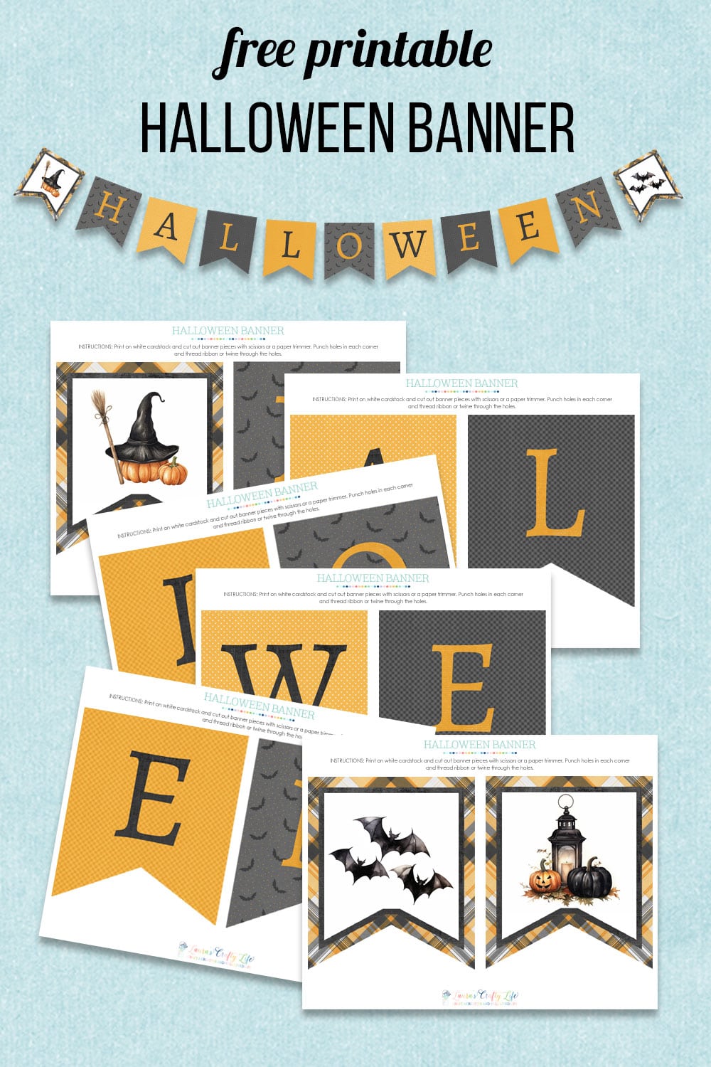 free printable halloween banner