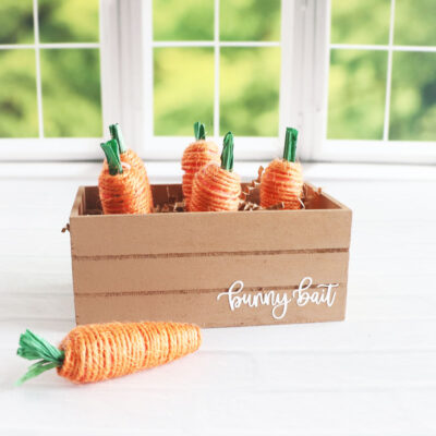 bunny bait box with carrots